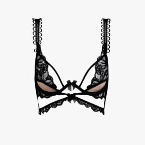 Swirly Floral Embroidered Bra