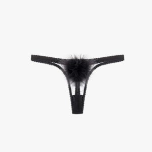 Feather Pom Pom Thong